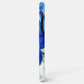 Blaue Orchideen Case-Mate iPhone Hülle (Hinten/Links)