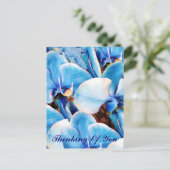 Blaue Orchideen der Liebe_ Postkarte (Stehend Vorderseite)