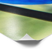 Blaue Orchideen Fotodruck (Ecke)