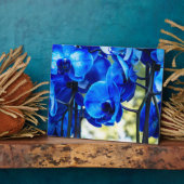 Blaue Orchideen Fotoplatte (Seite)