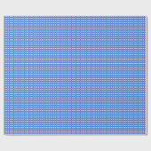 Blaue Orchideen Geschenkpapier (Flach)