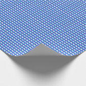 Blaue Orchideen Geschenkpapier (Ecke)