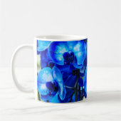 Blaue Orchideen Kaffeetasse (Links)