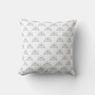 Blaue Orchideen Kissen