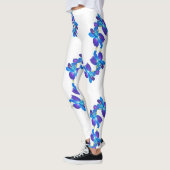 Blaue Orchideen Leggings (Links)