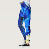 Blaue Orchideen Leggings (Links)