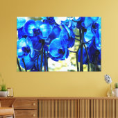Blaue Orchideen Leinwanddruck (Insitu (Wohnzimmer))