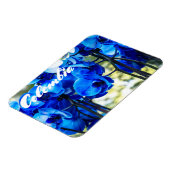 Blaue Orchideen Magnet (Linke Seite)
