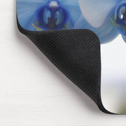 Blaue Orchideen Mousepad (Ecke)