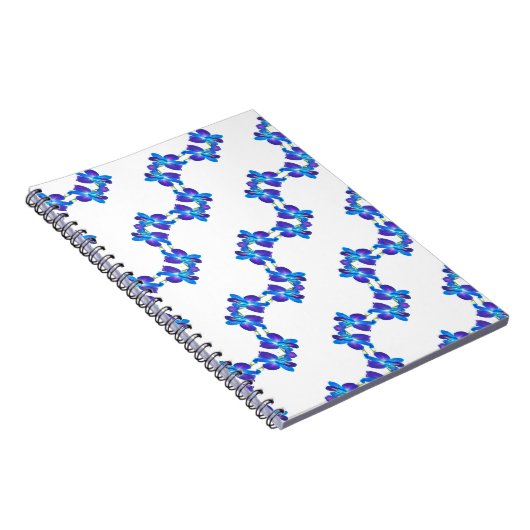 Blaue Orchideen Notizblock (Rechte Seite)