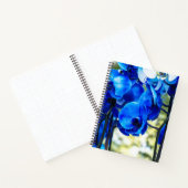Blaue Orchideen Notizblock (Innenseite)