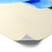 Blaue Orchideen Poster (Ecke)