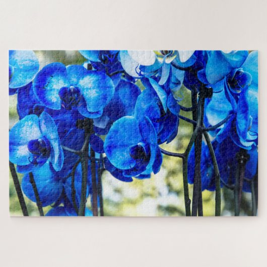 Blaue Orchideen Puzzle (Horizontal)