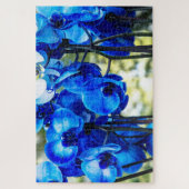 Blaue Orchideen Puzzle (Vertikal)