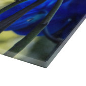 Blaue Orchideen Schneidebrett (Ecke)