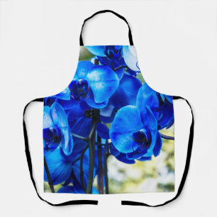 Blaue Orchideen Schürze