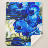 Blaue Orchideen Sherpadecke (Vorderseite)