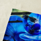 Blaue Orchideen Strandtuch (Beispiel)