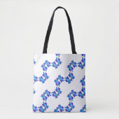 Blaue Orchideen Tasche (Vorderseite)