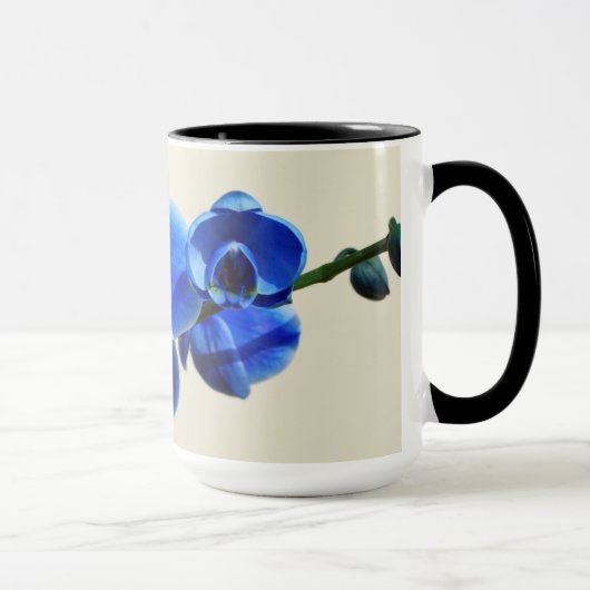 Blaue Orchideen Tasse (Rechts)