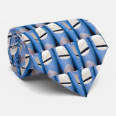 Blaue Orgelpfeifen Krawatte (Gerollt)