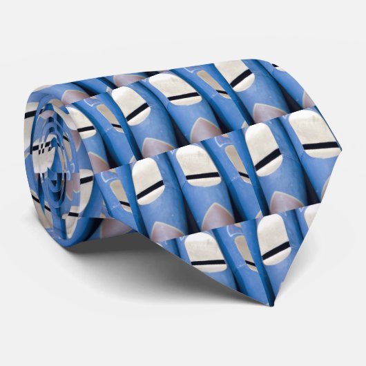 Blaue Orgelpfeifen Krawatte (Gerollt)