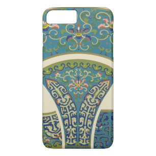 Blaue Orientalische Designs mit lächelnden Gesicht Case-Mate iPhone Hülle