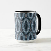 Blaue Orientalische Geometrie Tasse (VorderseiteRechts)