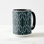 Blaue Orientalische Geometrie Tasse (VorderseiteRechts)