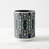 Blaue Orientalische Geometrie Tasse (Zentrum)