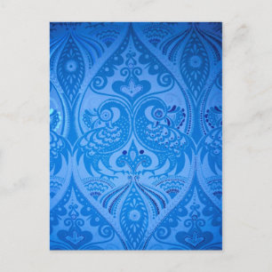 Blaue Orientalische Pfauen Vögel Postkarte