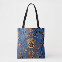 Blaue orientalische Wolldecke Tasche