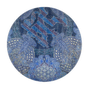 Blaue ornamentale Mosaikkunst, Deutschland Schneidebrett