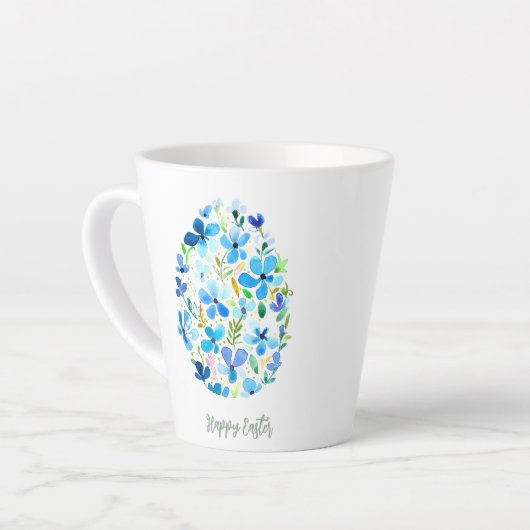 Blaue Osterei Milchtasse (Linke Ecke)