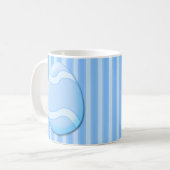 Blaue Ostereier-Färbepokal Kaffeetasse (Vorderseite Links)
