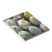 Blaue Ostereier Notizblock (angewinkelt)