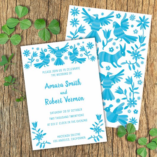 BLAUE OTOMI-ANKÜNDIGUNG ANKÜNDIGUNG