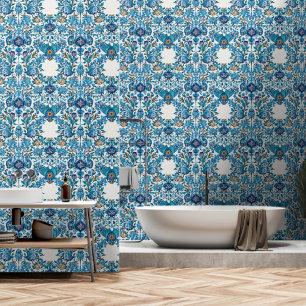 Blaue ottomanische China Tiles Tapete