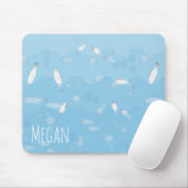 Blaue Ozean-Mausunterlage Mousepad (Mit Mouse)