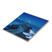 Blaue Ozean-Sehenswürdigkeit Plouzane Fliese (Seite)