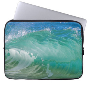 Blaue Ozean-Sommerstrandwellen Laptopschutzhülle