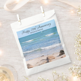 Blaue Ozean-Strand-Foto-Naturszene Geschenktütchen