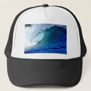 Blaue Ozean-Surf-Welle Truckerkappe