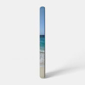 Blaue Ozeane am karibischen Strand Samsung Galaxy Hülle (Linke Seite)