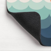 Blaue Ozeane bei Sonnenuntergang Mousepad (Ecke)