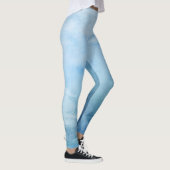 Blaue Ozeane niedlich funkeln modern Leggings (Rechts)