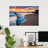 Blaue Ozeane Poster (Heimbüro)