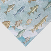 Blaue Ozeane Seidenpapier (Ausschnitt)