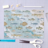 Blaue Ozeane Seidenpapier (Handwerk)