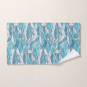 Blaue Ozeanklumpen Badhandtuch Set (Handtuch)